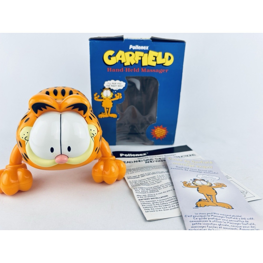 Vintage Garfield Hand Held Messager "I'll Rub You The Right Way!" Pollenex Rival